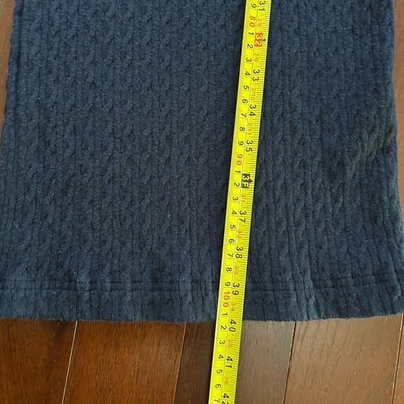 And Now This Brand Womens Navy Wide leg Knit Pants Draw String High Waisted Sz M - Picture 5 of 9